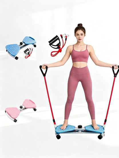 Upgraded Waist Twister Board with Resistance Bands - Home Core Exercise Tool, Ab Training Fitness Equipment for Twisting Workouts, Home Fitness Machine, Recreational Fitness Equipment