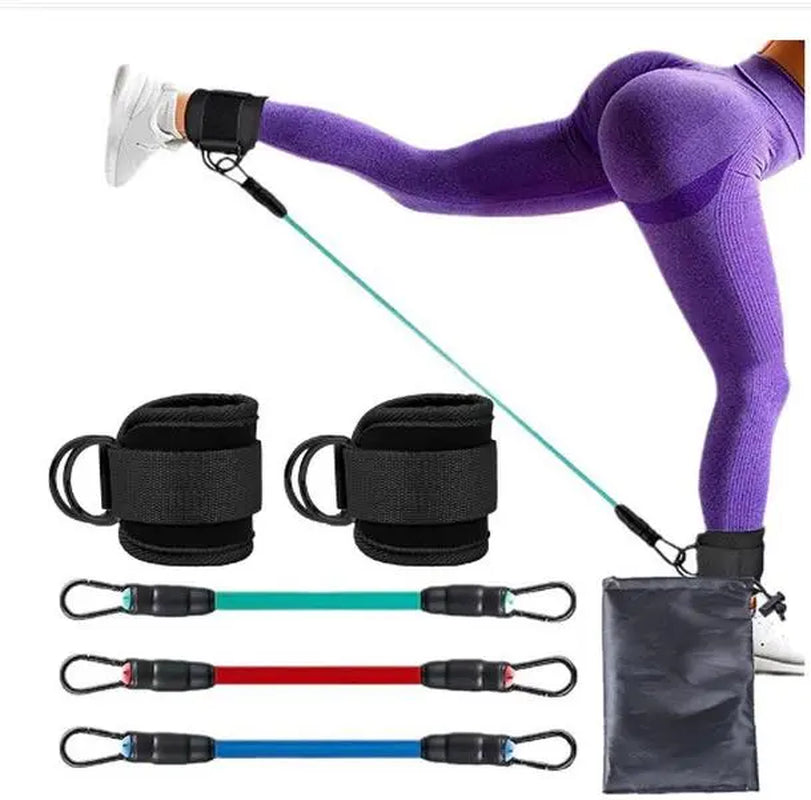 Resistance Bands, Leg Exercise Bands, TPE Material for Arms Chest, Yoga Gym Fitness Muscle Training Equipment Stretching